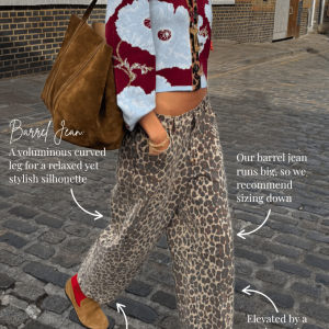 Never Fully Dressed LEOPARD BARREL JEAN