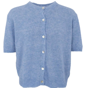 Black Colour DELL CARDIGAN Light Blue
