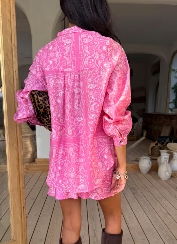 Never Fully Dressed PINK BANDANA MILEY SHIRT