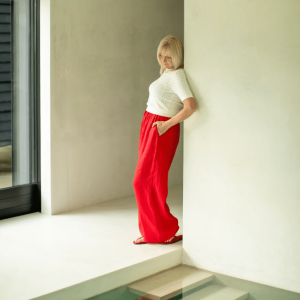 Chalk Thea Pant | Red