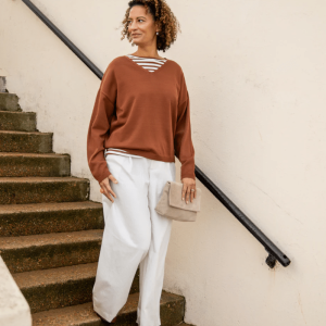 Chalk Lily Jumper | Rust
