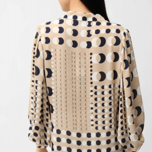 Joseph Ribkoff Recycled Georgette Dot Print Boxy Tunic