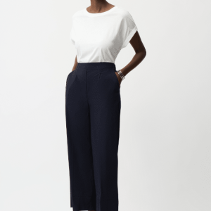 Joseph Ribkoff Stretch Poplin Pull-On Culotte Pants With Pleats
