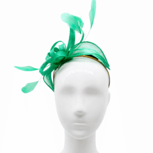 Failsworth Millinery Aliceband Sinamay Fascinator in Clover