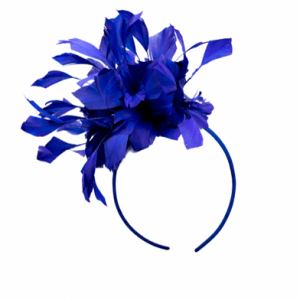 Boardmans “Atalee” Colbat Blue Feather Fascinator 