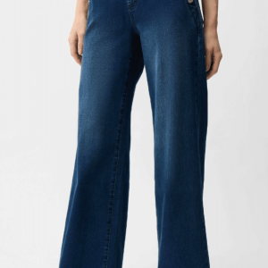 Joseph Ribkoff Wide Leg Pull-On Jeans