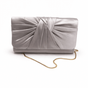 Failsworth Satin Clutch in Silver