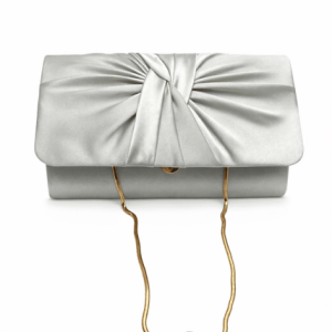 Failsworth Satin Clutch in Steel