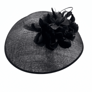Boardmans “Raven” Metallic Black Fascinator