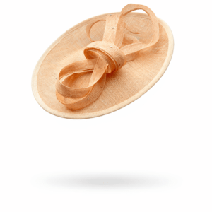 Failsworth Soft Peach Sinamay Fascinator