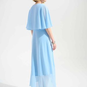 Joseph Ribkoff SIGNATURE SILKY FLOWY WRAP DRESS