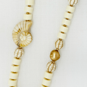 Envy Natural Shell Bead Necklace