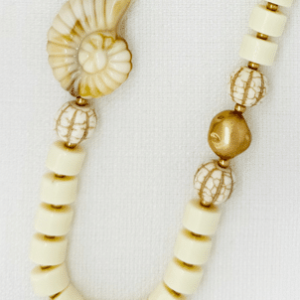 Envy Natural Shell Bead Necklace
