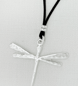 Envy Silver Dragonfly Necklace