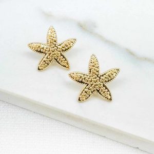 Envy Starfish Stud Earrings