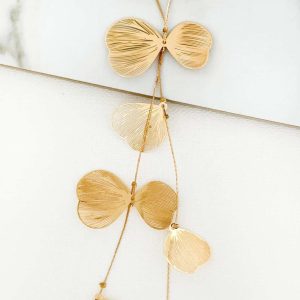 Envy Gold Leaf Drop Necklace