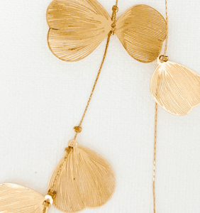 Envy Gold Leaf Drop Necklace