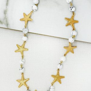 Envy Starfish Beaded Necklace