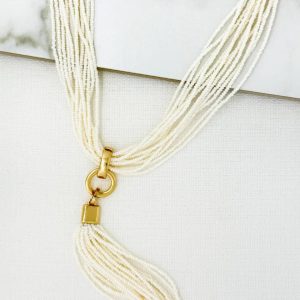 Envy Beaded Tassel Necklace