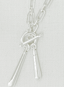 Envy Silver Toggle Link Necklace