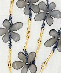 Envy Blue Floral Link Necklace