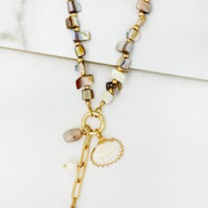 Envy Shell & Starfish Charm Necklace