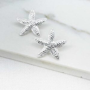 Envy Silver Starfish Stud Earrings