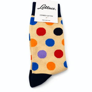 Cream Polka Dot Socks