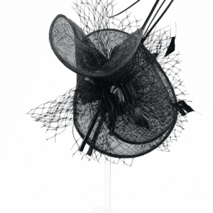 Failsworth Disc Fascinator In Black