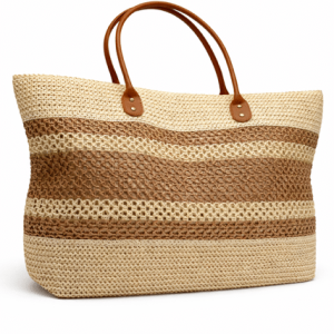 Lettuce Woven Straw Tote Bag