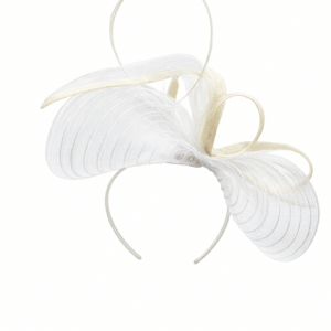 Failsworth Sinamay Fascinator In White