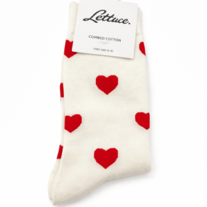 White Socks With Red Hearts