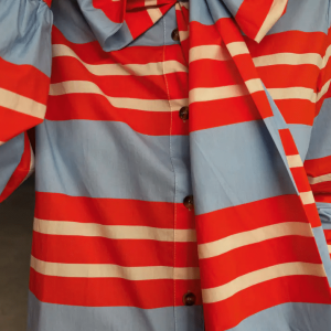 Never Fully Dressed MULTI STRIPE TIE SHIRT