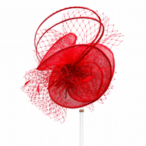 Failsworth Millinery Aliceband Fascinator In Carmine