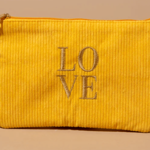 TILLEY AND GRACE LOVE Make up bag in Yellow