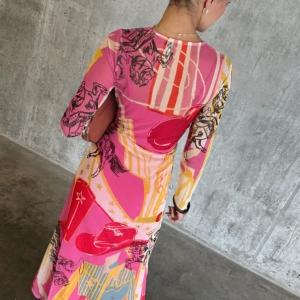 Never Fully Dressed PINK DALLAS MESH DESS