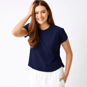 Suzy D Wanda Hi Lo Curved Hem Tee