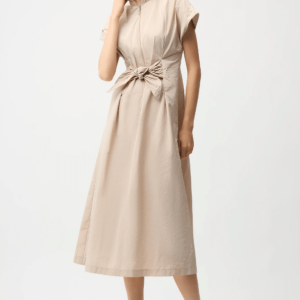 Joseph Ribkoff Memory Fit And Flare Dress With Tie Waist