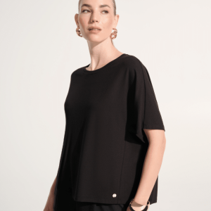 Joseph Ribkoff Jersey Boxy Top With Dolman Sleeves