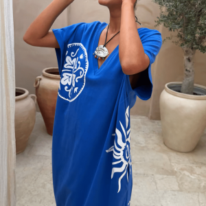 Never Fully Dressed BLUE DOLCE VITA T SHIRT DRESS