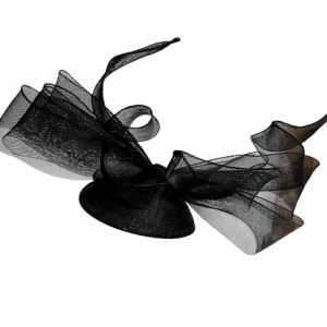 Failsworth Black Crin & Sinamay Pillbox Fascinator