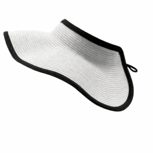 Cannes White Paper Braid Visor by Failsworth