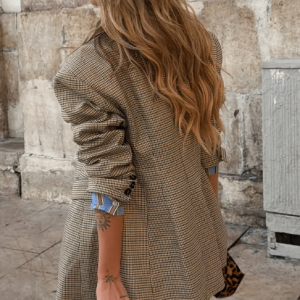 Never Fully Dressed Check Blazer
