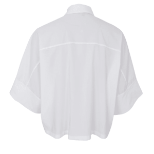 Black Colour Davina loose shirt - White