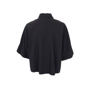 Black Colour Davina loose shirt – Black