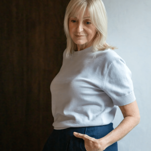 Chalk Casey Top | Marl Sky