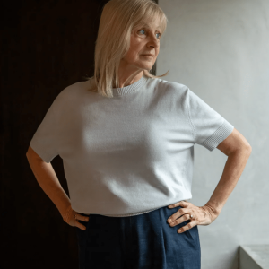 Chalk Casey Top | Marl Sky