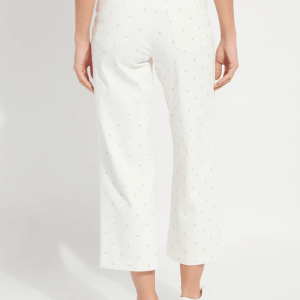 Lysse Audrey Pearled Embellished Crop Denim