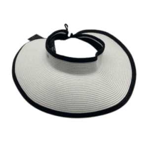 Cannes White Paper Braid Visor by Failsworth