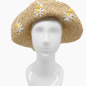 Lettuce  White Daisies Straw Hat